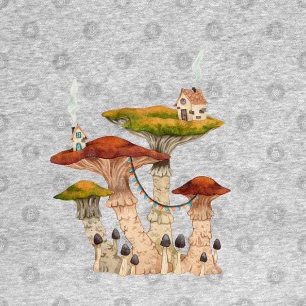 Mushroom Village by Pearl and Plam